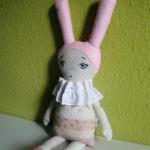 Vintage Circus Inspired Bunny Doll